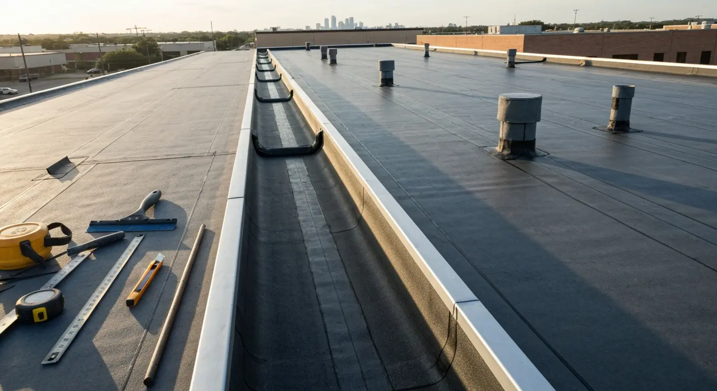 Commercial roofing installation