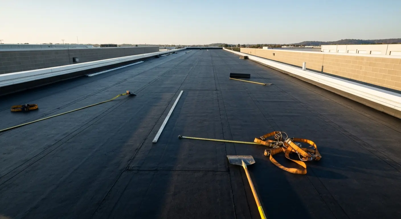 Commercial roofing project