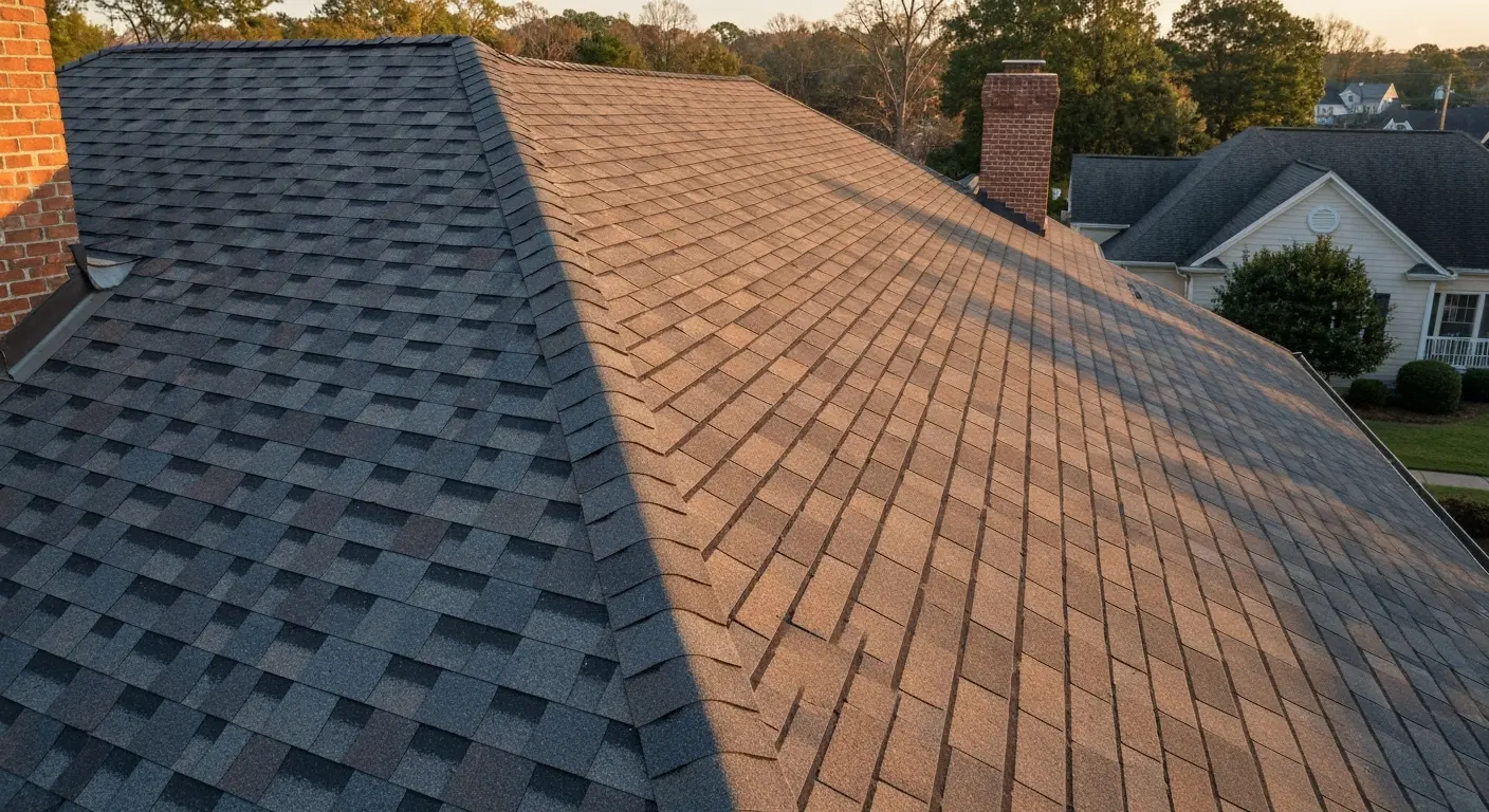 Asphalt roof shingles