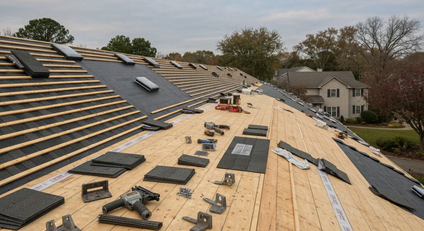 Full roof replacement project