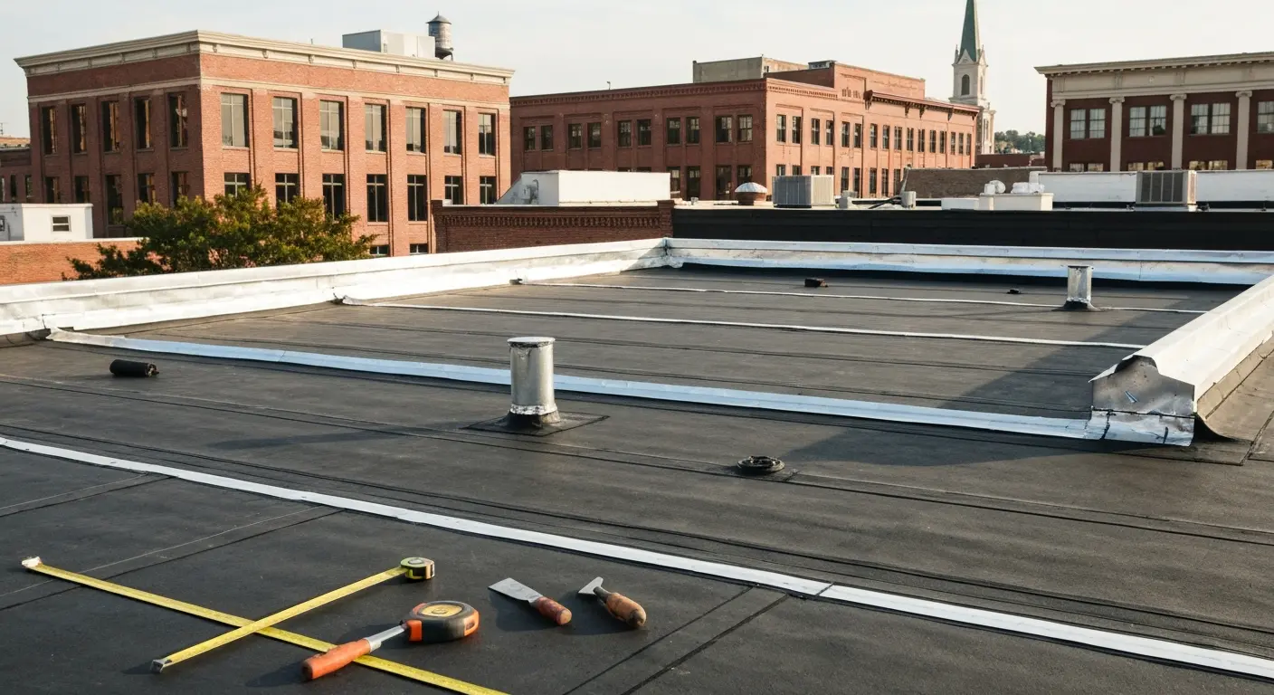 Commercial roofing project