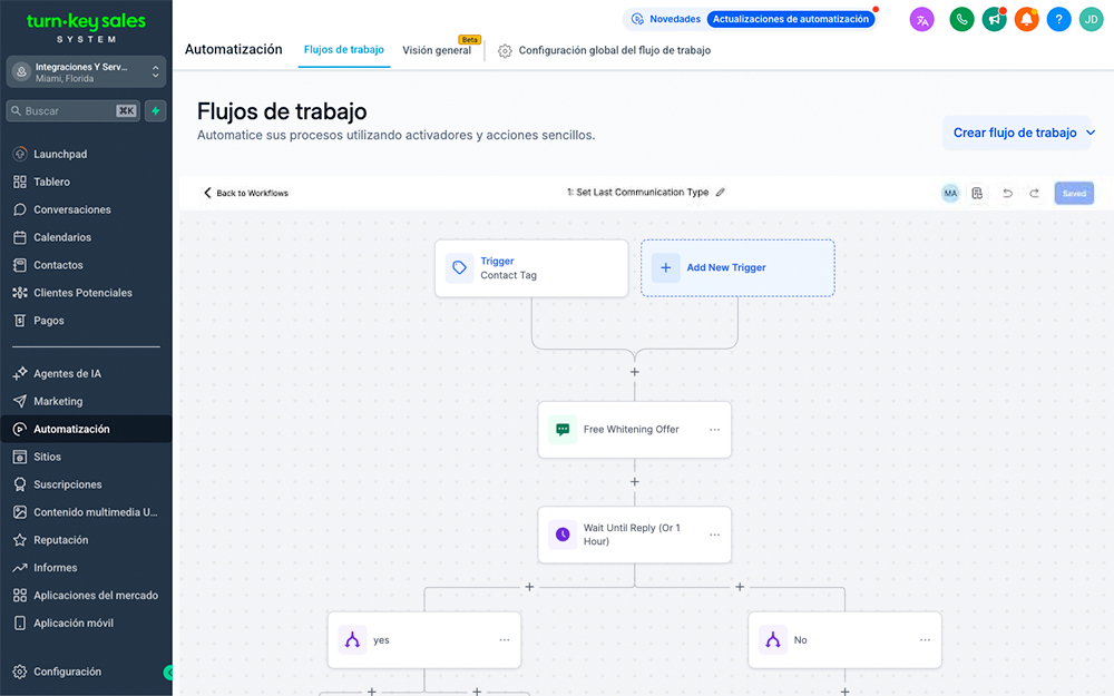Constructor de automatizaciones