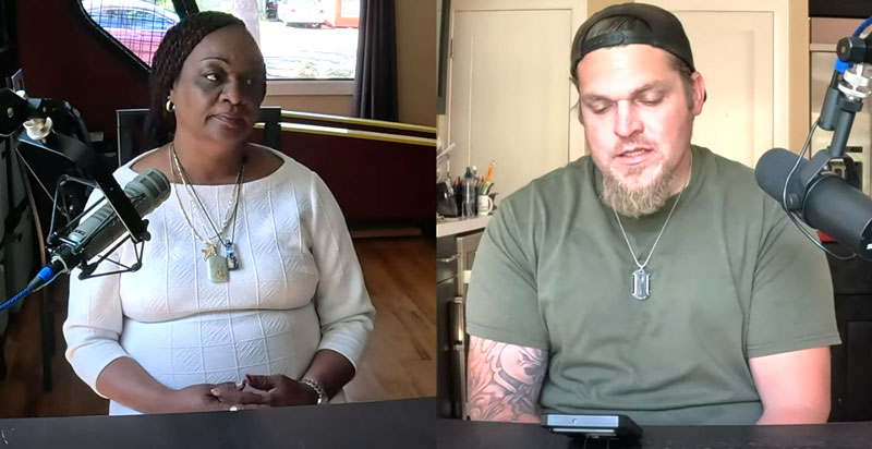 Screenshot of Rich Lee interviewing Halley Crumb of Retraining the Village
