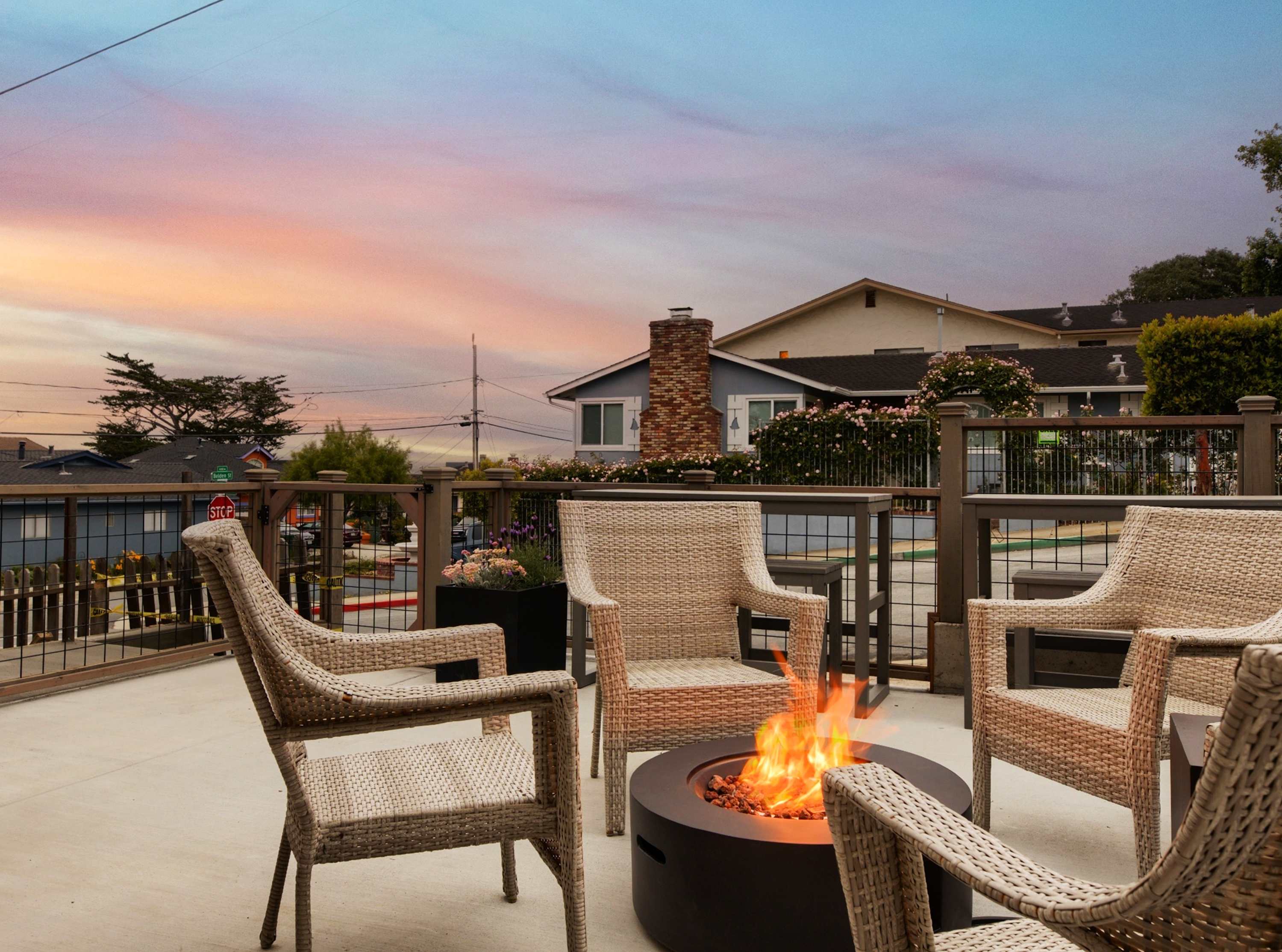outdoor area with pool
