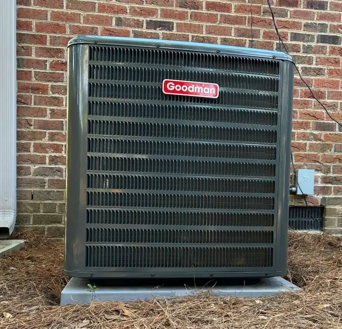 Michael Abbott inspecting HVAC