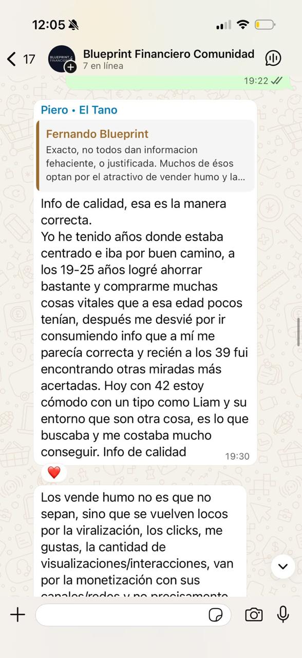 Mensaje real de un cliente — captura 2