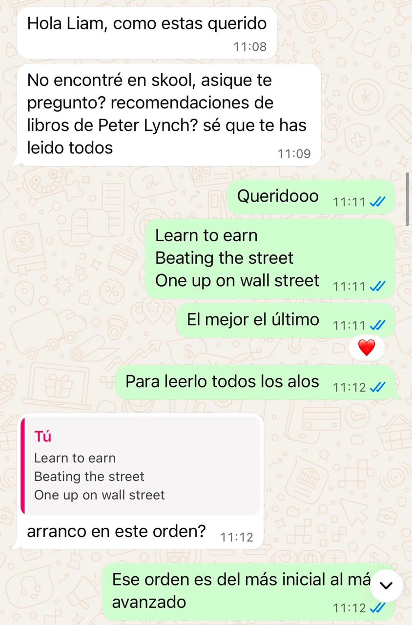 Mensaje real de un cliente — captura 10