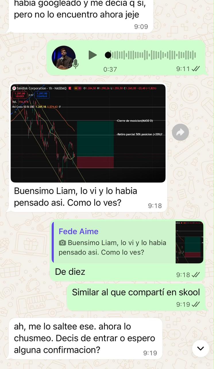Mensaje real de un cliente — captura 12