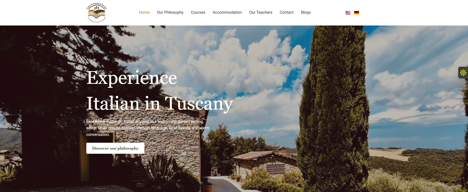 Tuscany Italian Academy Hub Layout