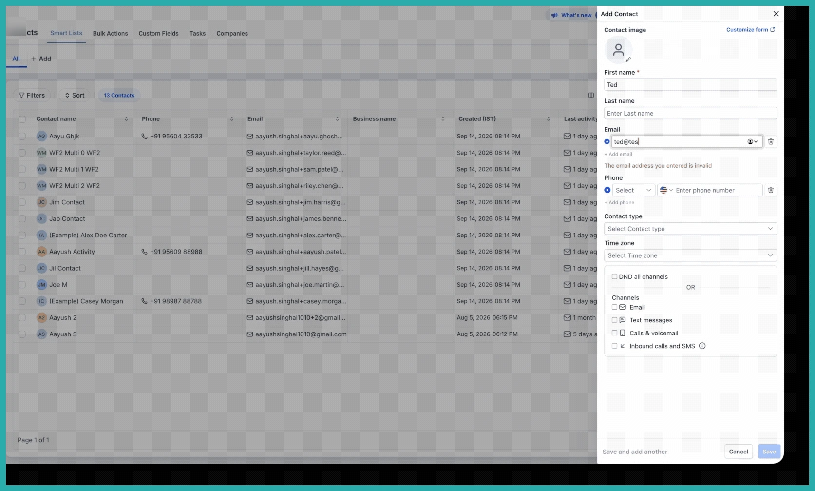 ESC Hub Companies automation settings for creating and associating companies by email domain