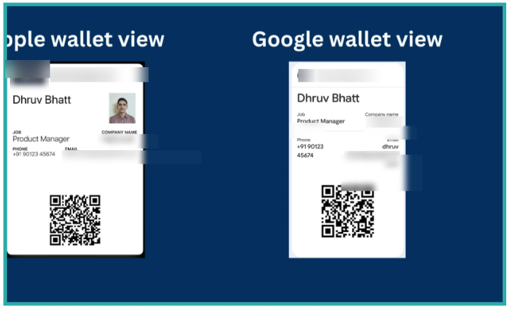 ESC Hub QR Code Builder showing the option to save a QR code to Apple or Google Wallet
