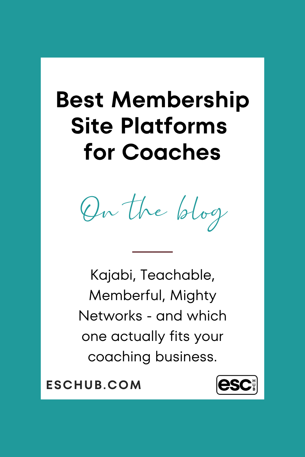 Best membership site platforms for coaches comparison showing which platform connects your membership to your whole business Best membership site platforms for coaches comparison showing which platform connects your membership to your whole business