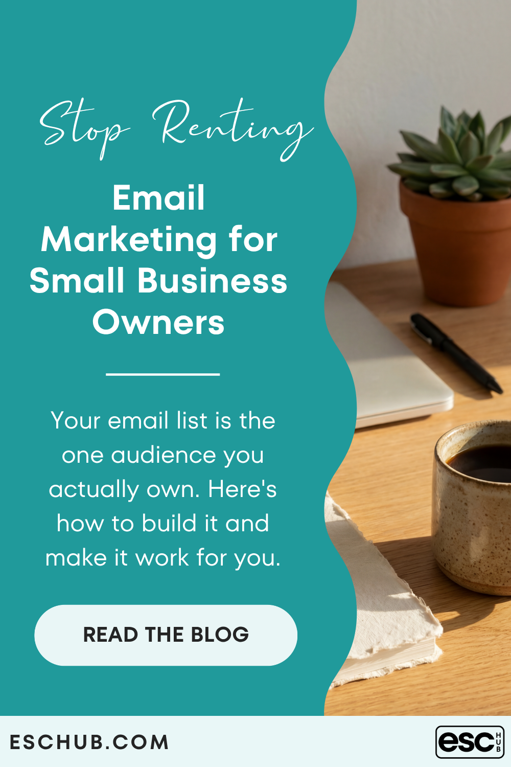 Pinterest graphic - email marketing for small business owners - the channel you actually own Pinterest graphic - email marketing for small business owners - the channel you actually own