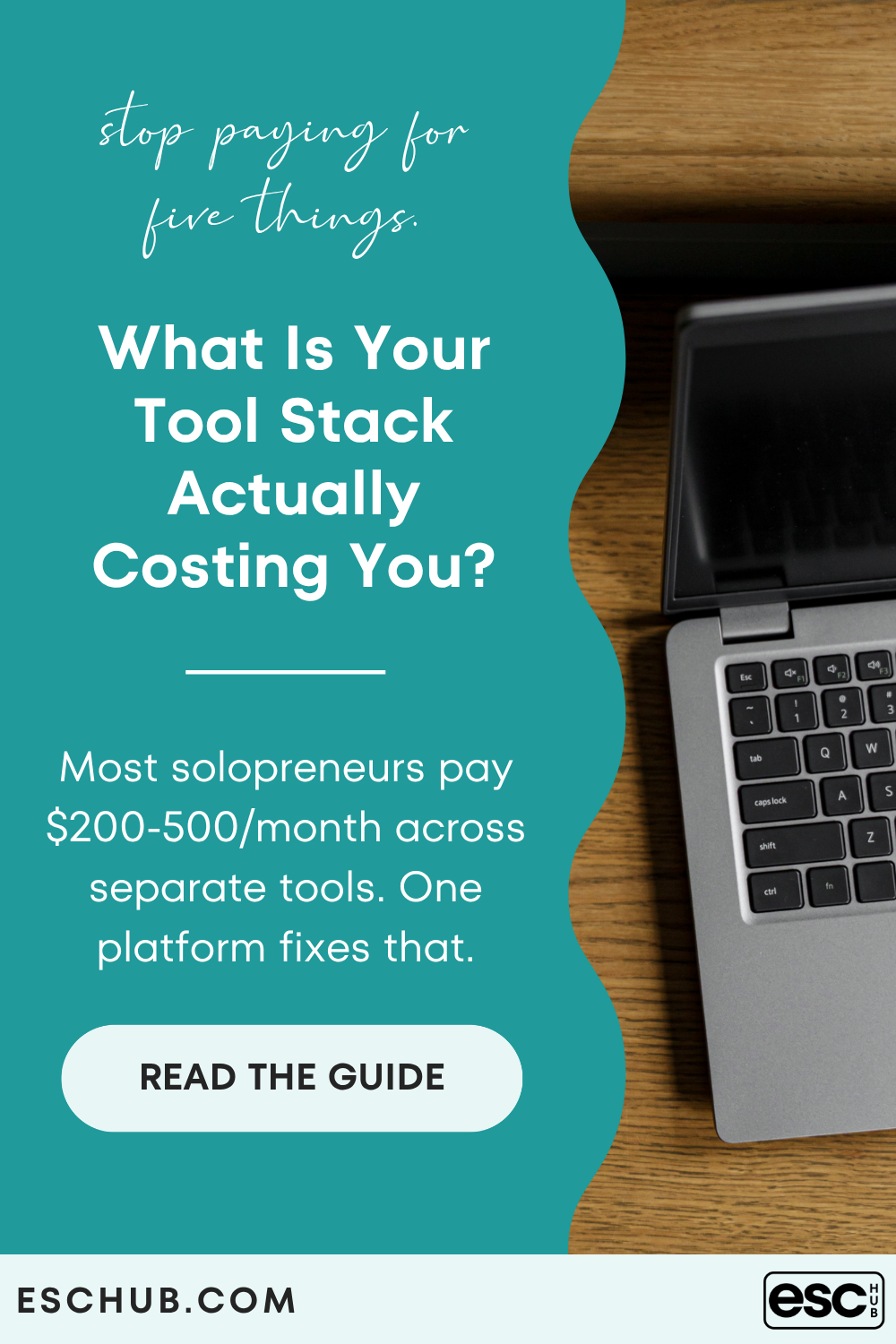 Pinterest graphic showing tool stack cost breakdown for solopreneurs - all-in-one business software from $97 per month Pinterest graphic showing tool stack cost breakdown for solopreneurs - all-in-one business software from $97 per month