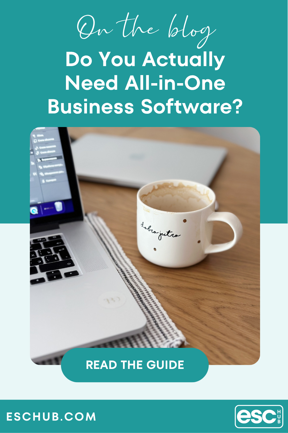 Pinterest graphic asking do you actually need all-in-one business software with key benefits listed