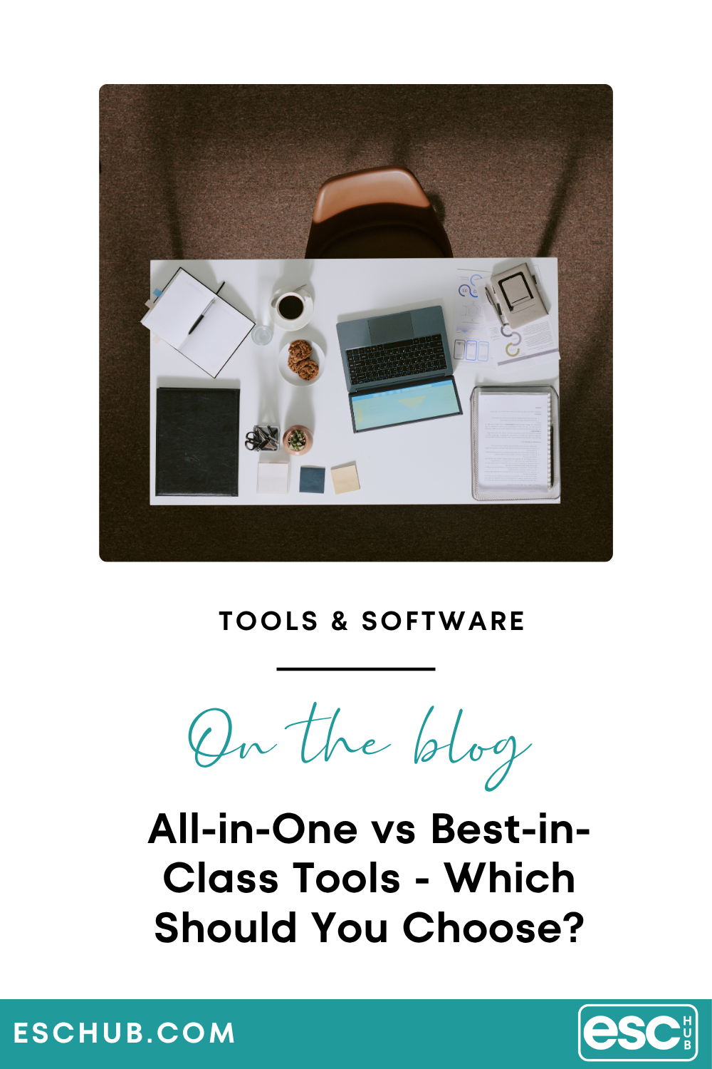 Pinterest graphic comparing all-in-one vs best-in-class tools for solopreneurs with key reasons all-in-one wins