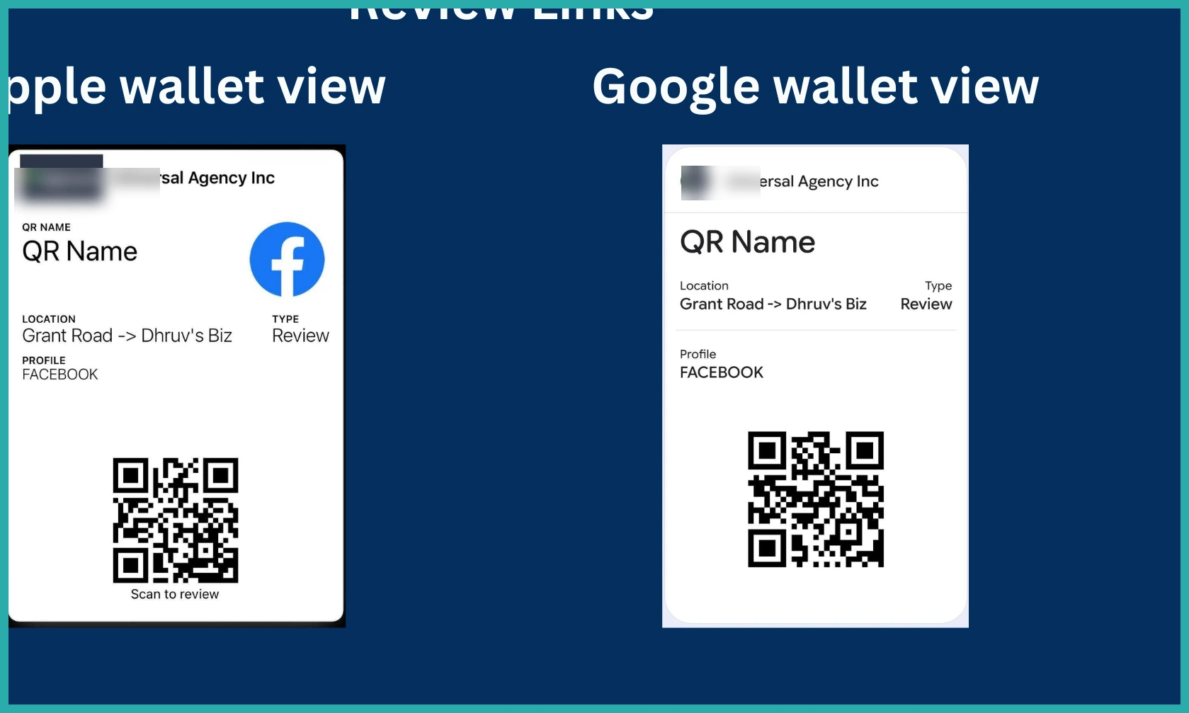ESC Hub QR Code Builder showing the option to save a QR code to Apple or Google Wallet