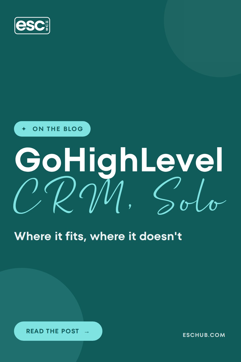 GoHighLevel CRM for a Solo Coach: Where It Fits and Where It Doesn't