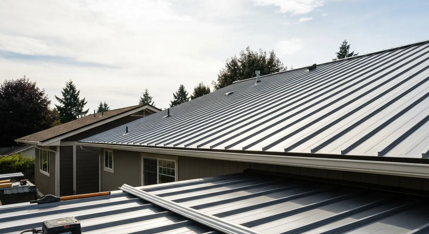 Metal roof installation Lake Grove