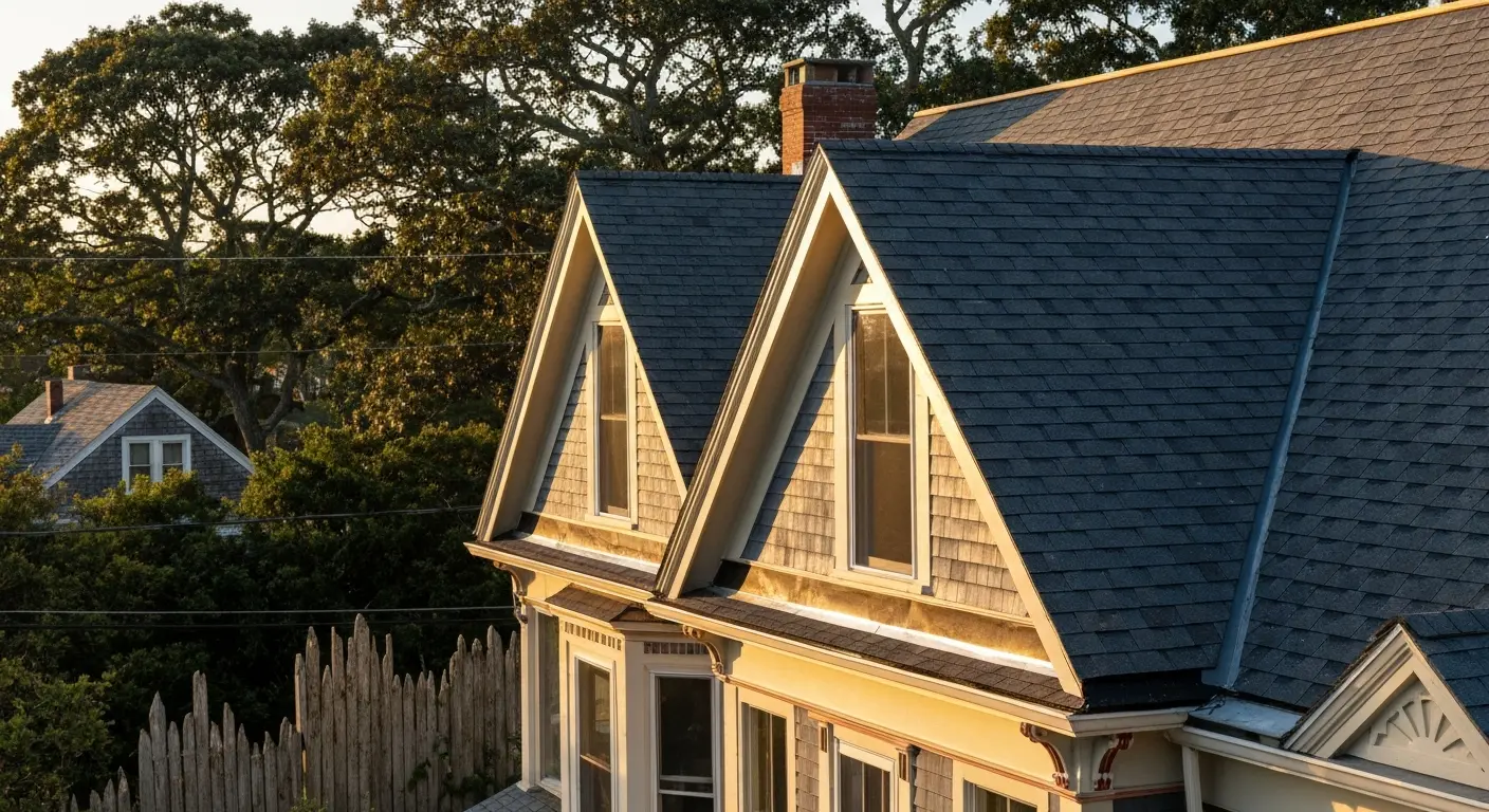 Roof installation on Victorian home