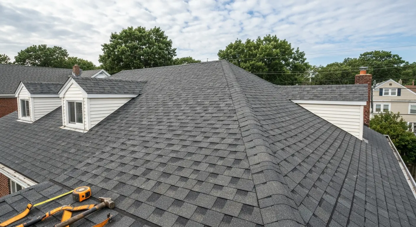 Roof installation project