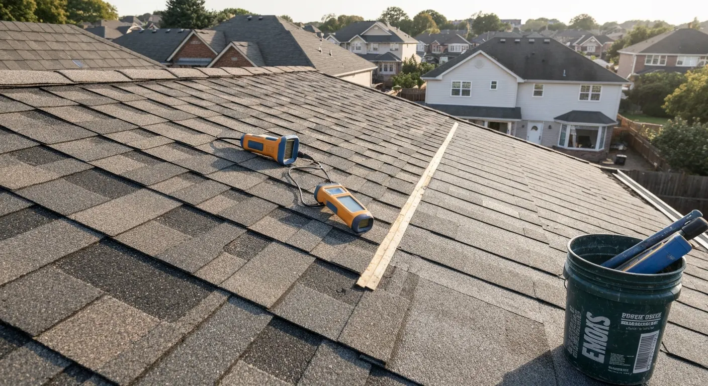Roof repair work