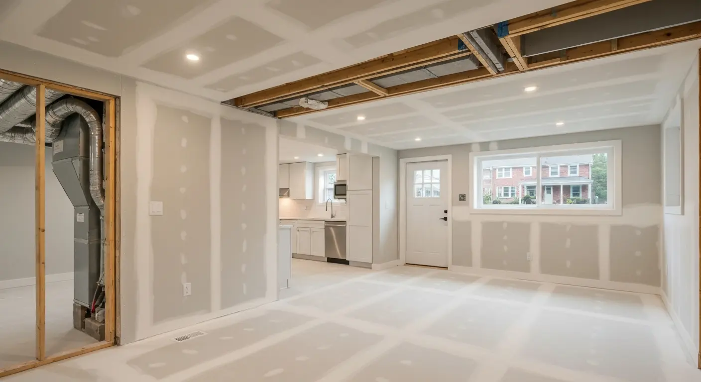 Basement apartment conversion