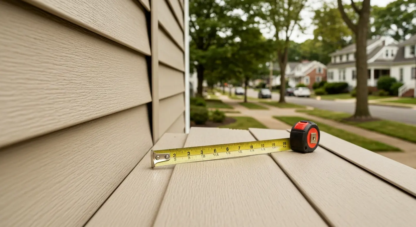 Vinyl siding installation project