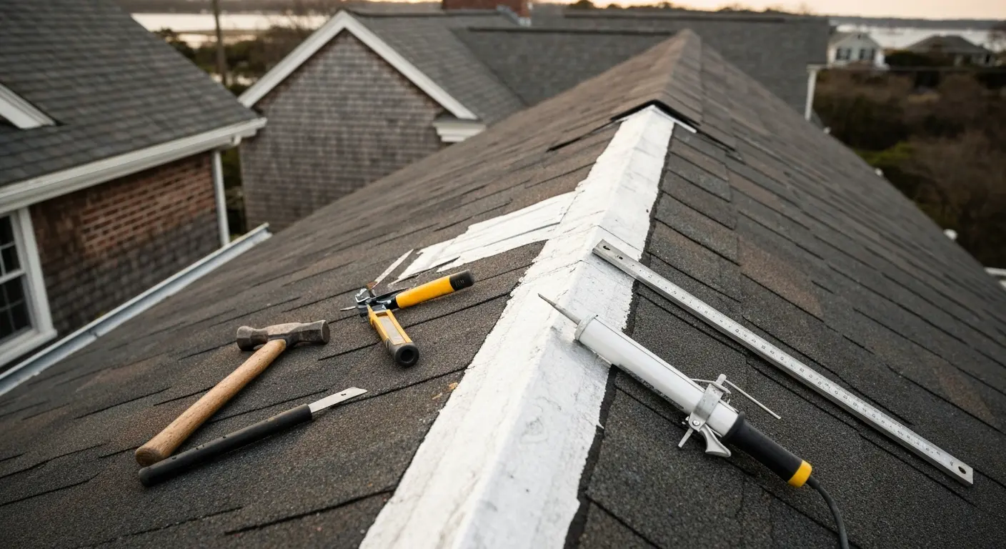 Emergency roof leak repair