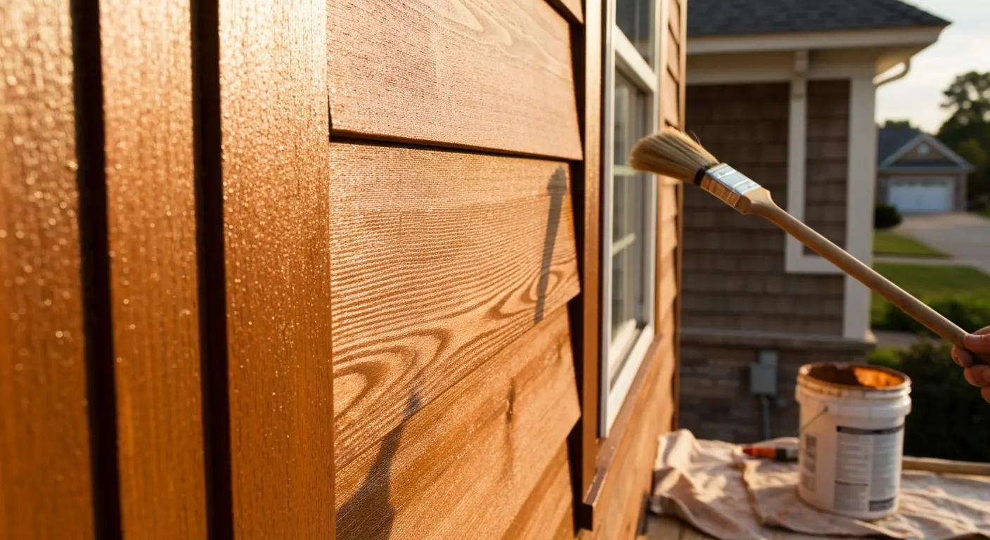 Wood siding finish