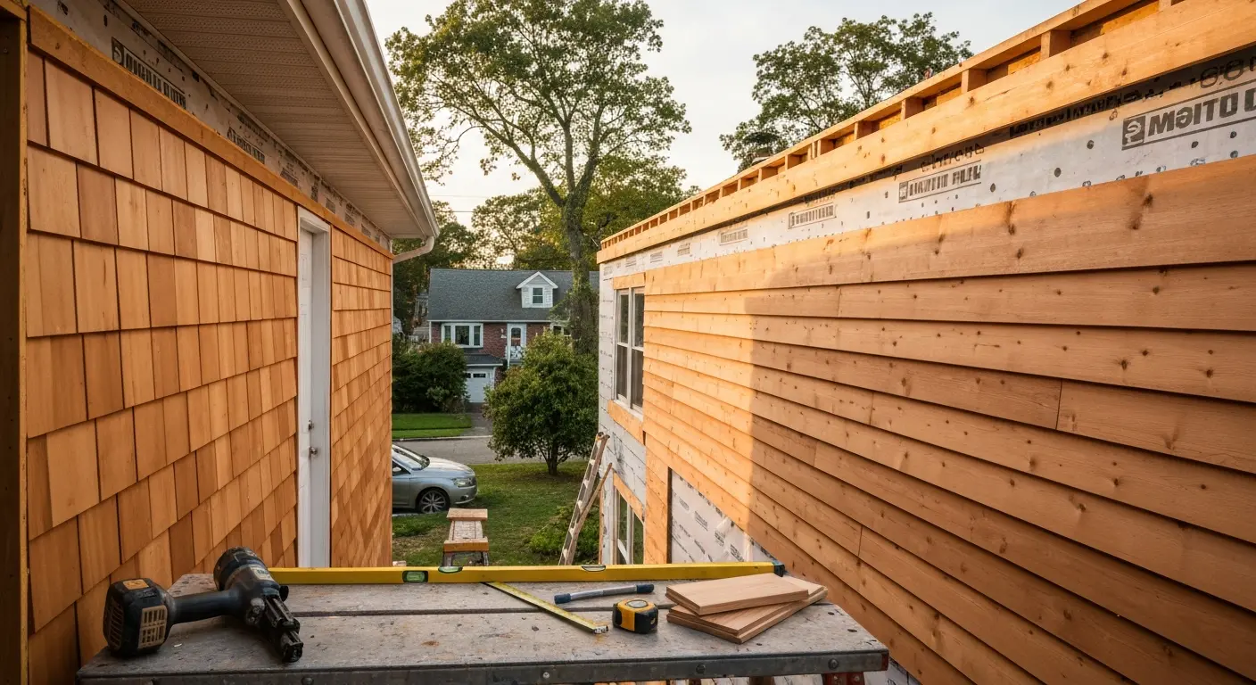 Full wood siding replacement