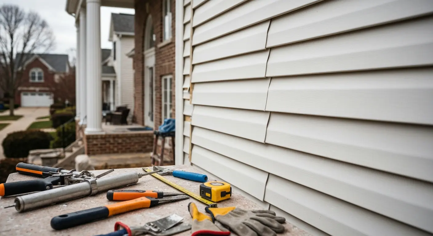 Partial vinyl siding repair