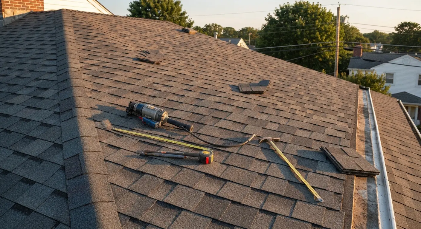 Asphalt shingle roof installation