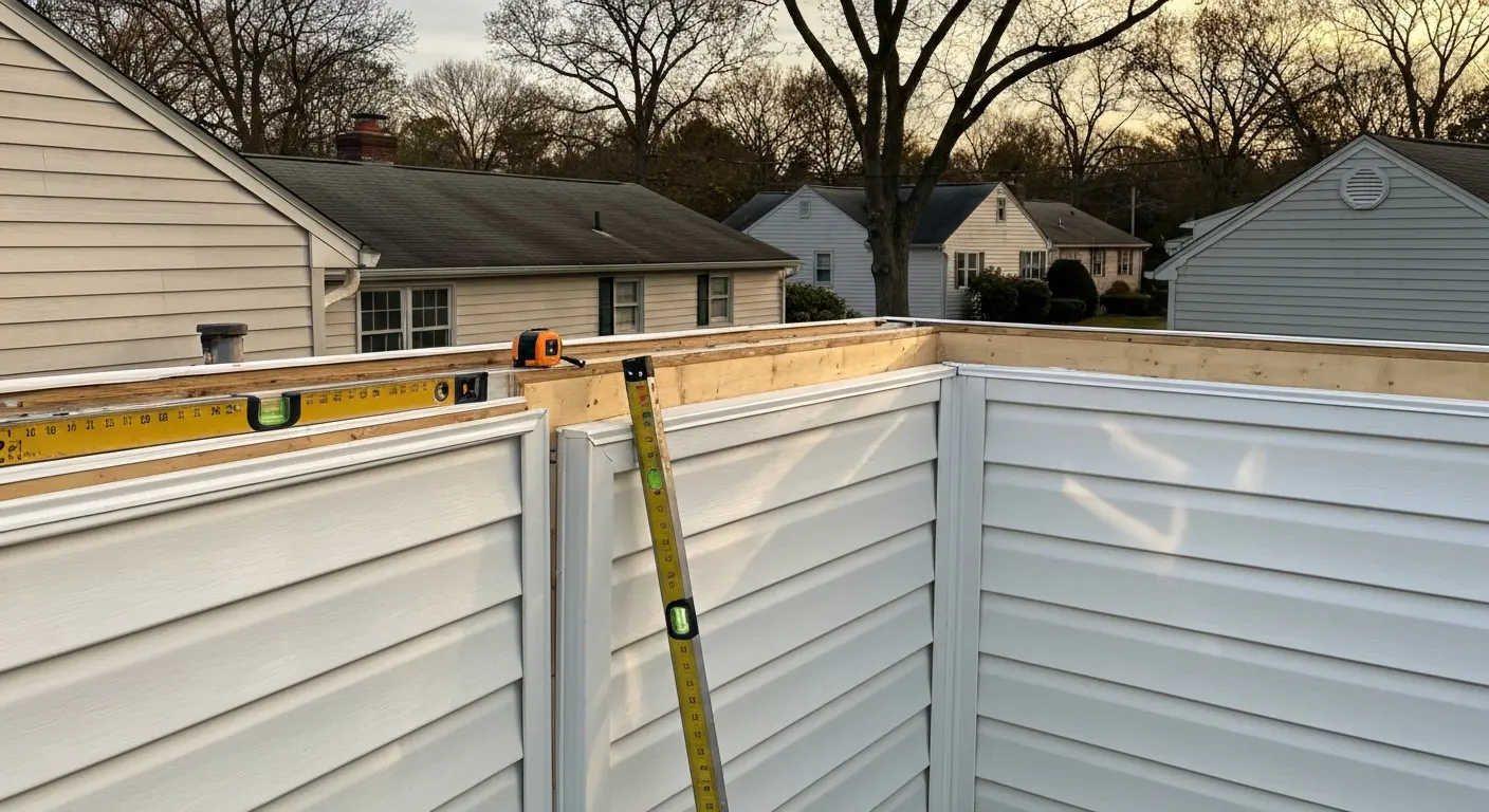 Siding installation project