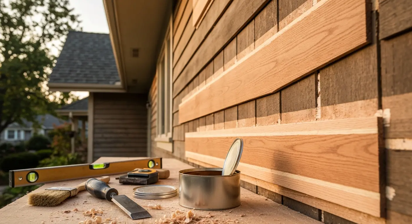 Wood siding repair