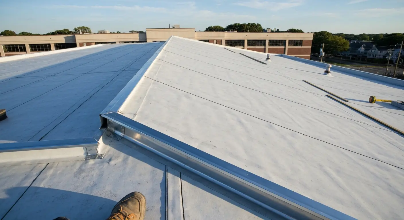 Flat roof installation