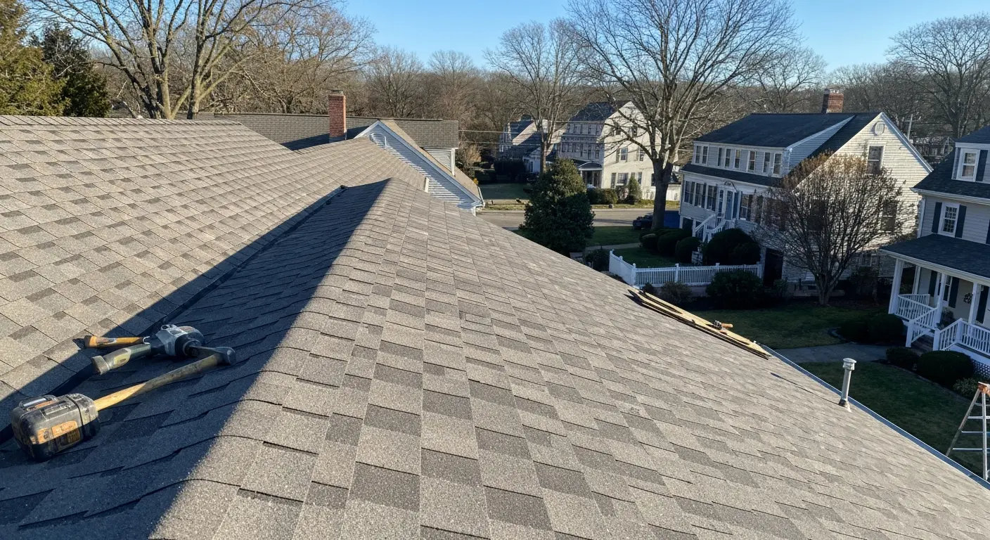 Asphalt shingle roof installation