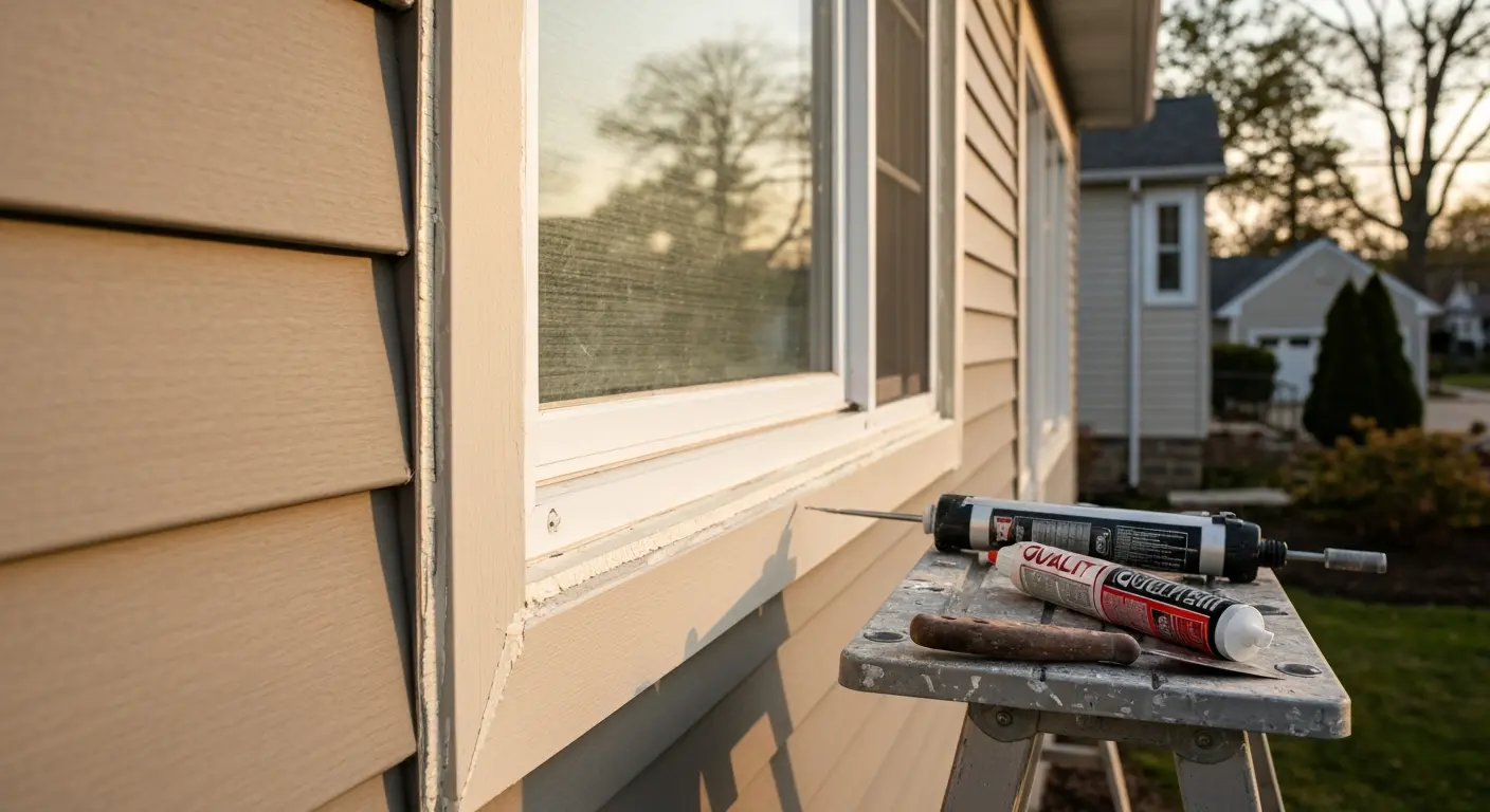 Siding repair and sealing
