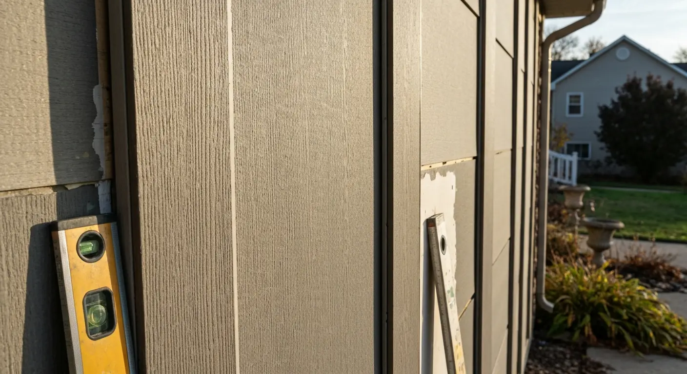 Fiber cement siding repair