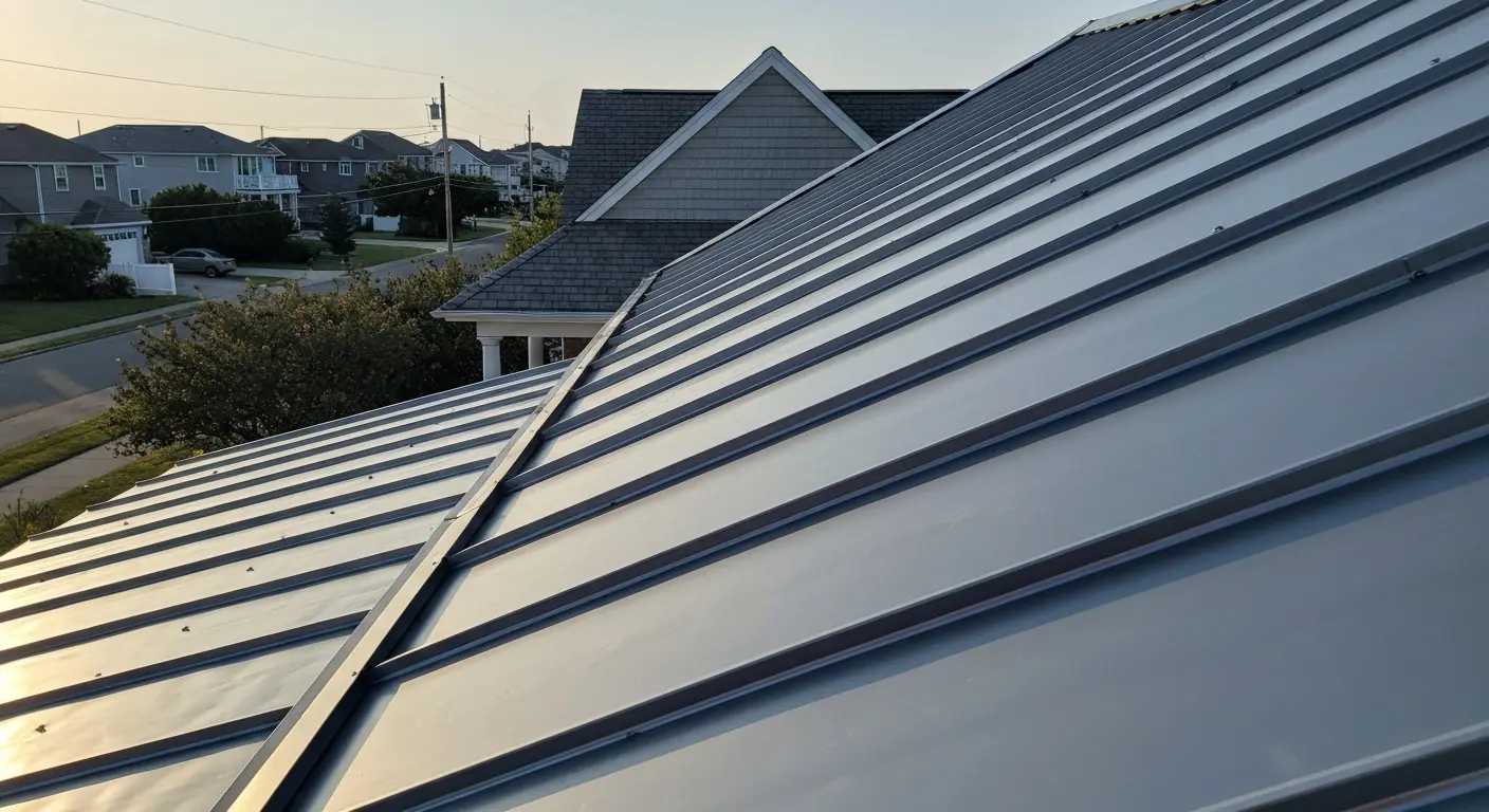 Metal roofing installation