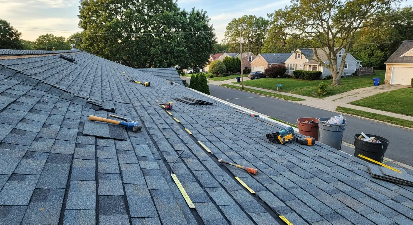 Roof installation project