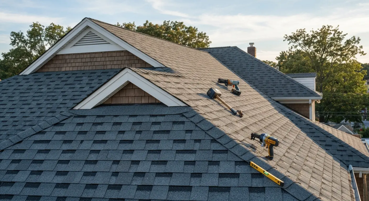 New roof installation