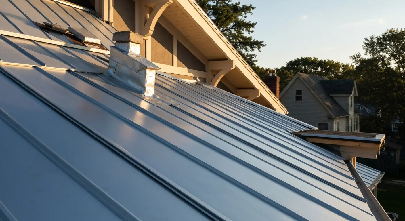 Metal roofing installation