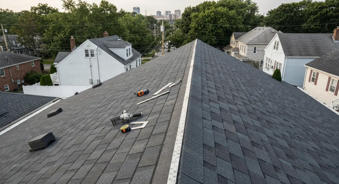 Roof installation project