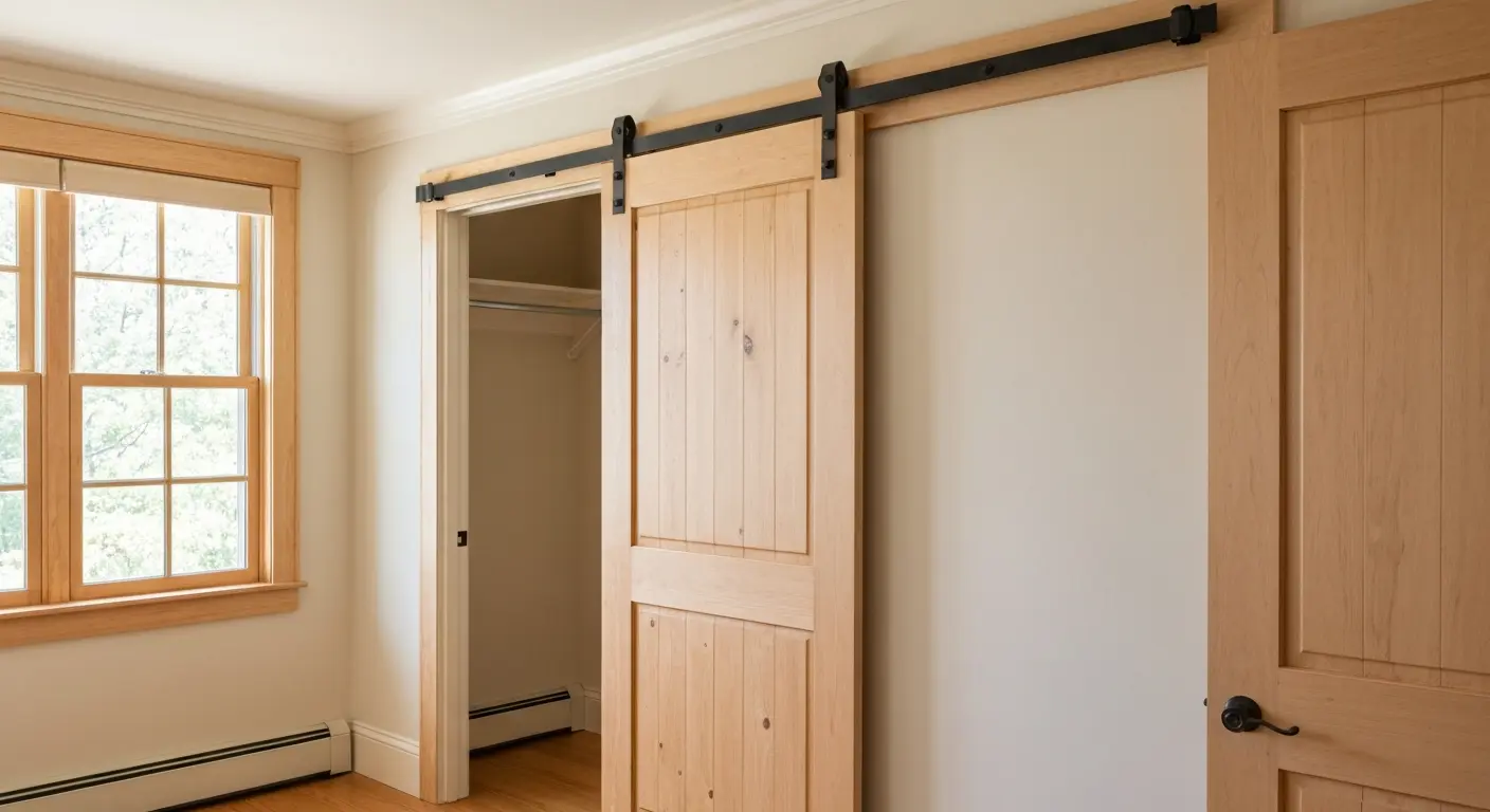 Barn style sliding door installation