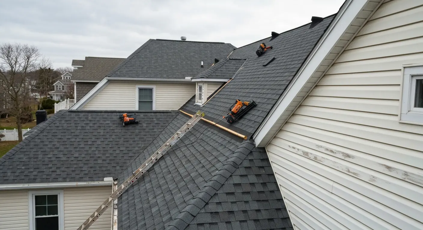 Roof installation project