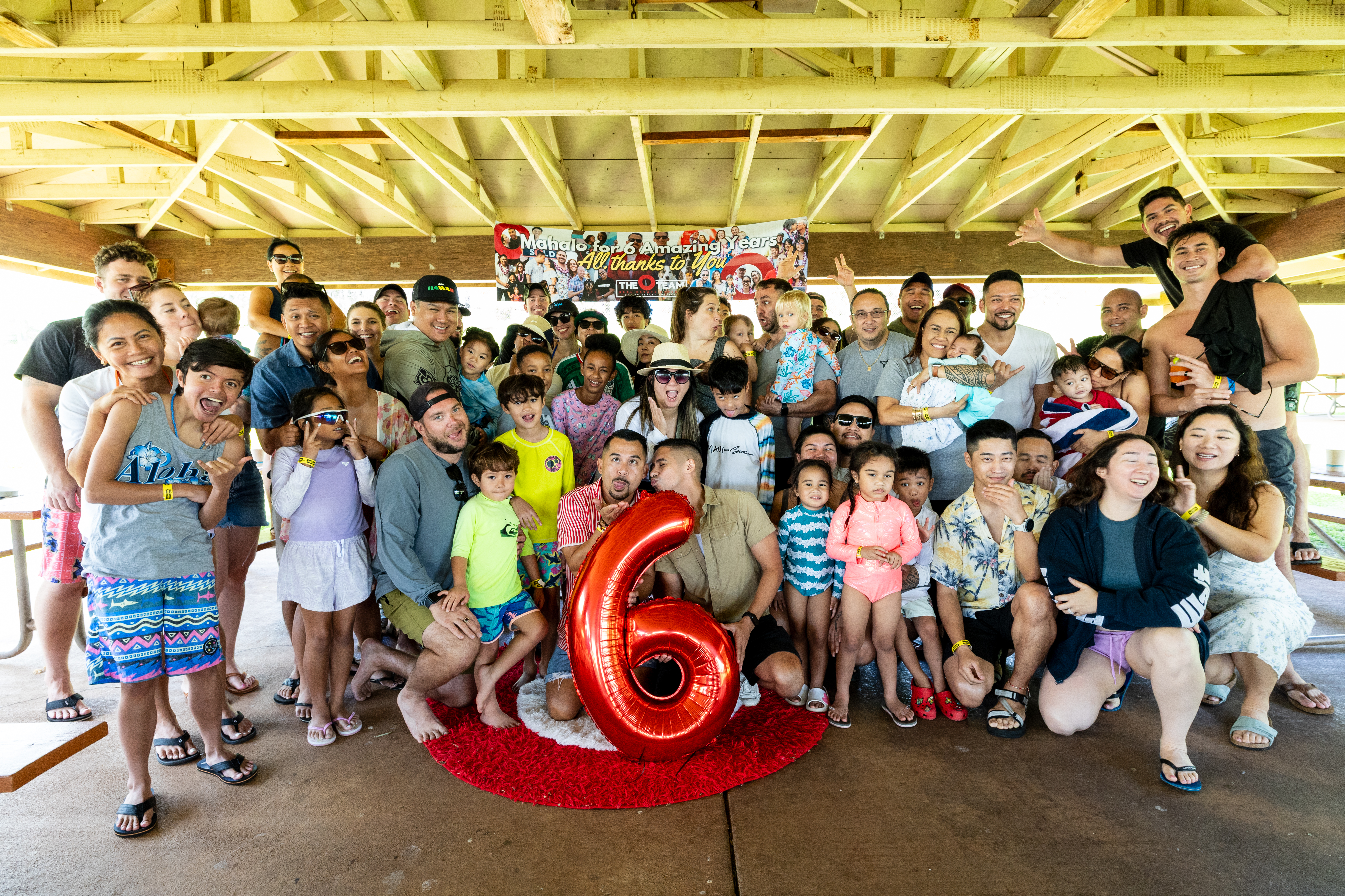 O Team clients, friends, and ʻohana together at a client appreciation event