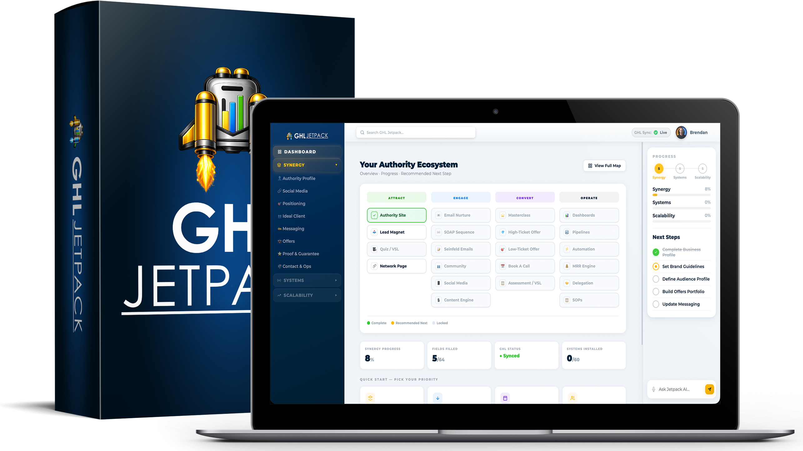 GHL Jetpack Dashboard
