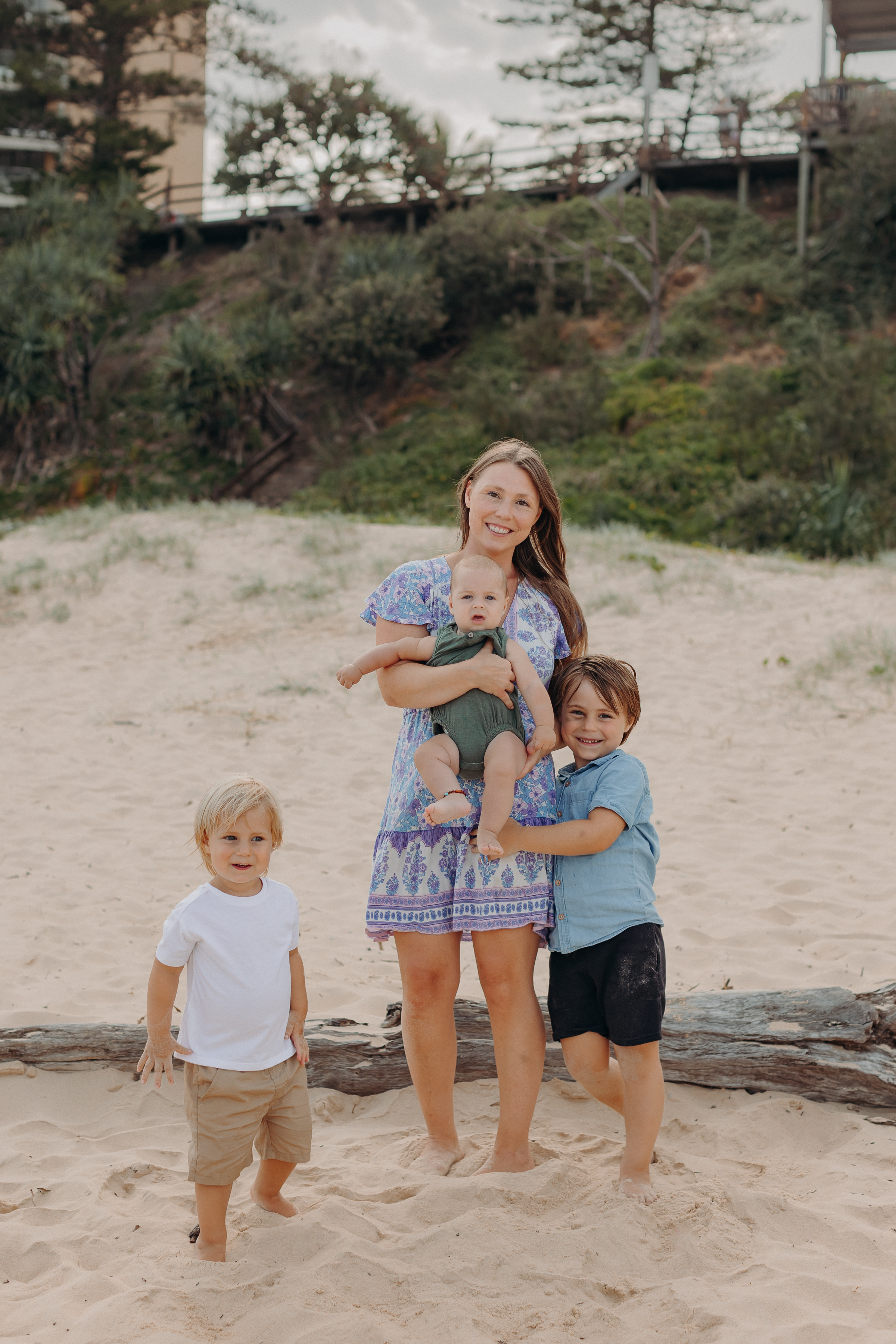 Izabelle with her three children