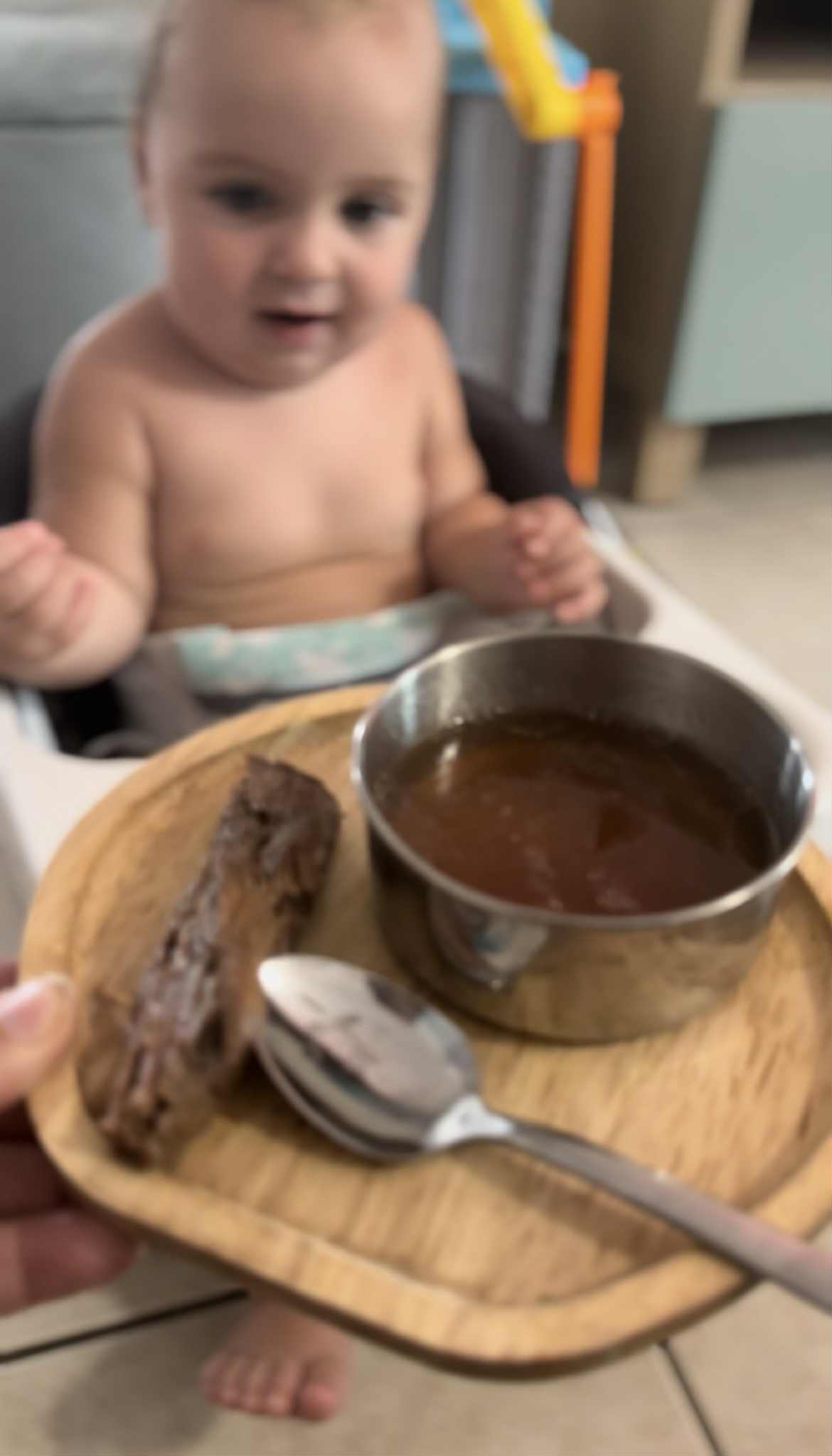 Family eating real food